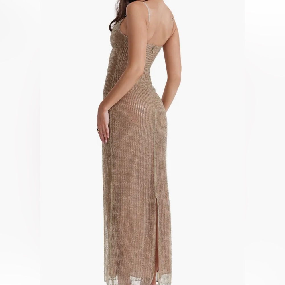 House of CB Strapless Gold Dress - Picture 3 of 15